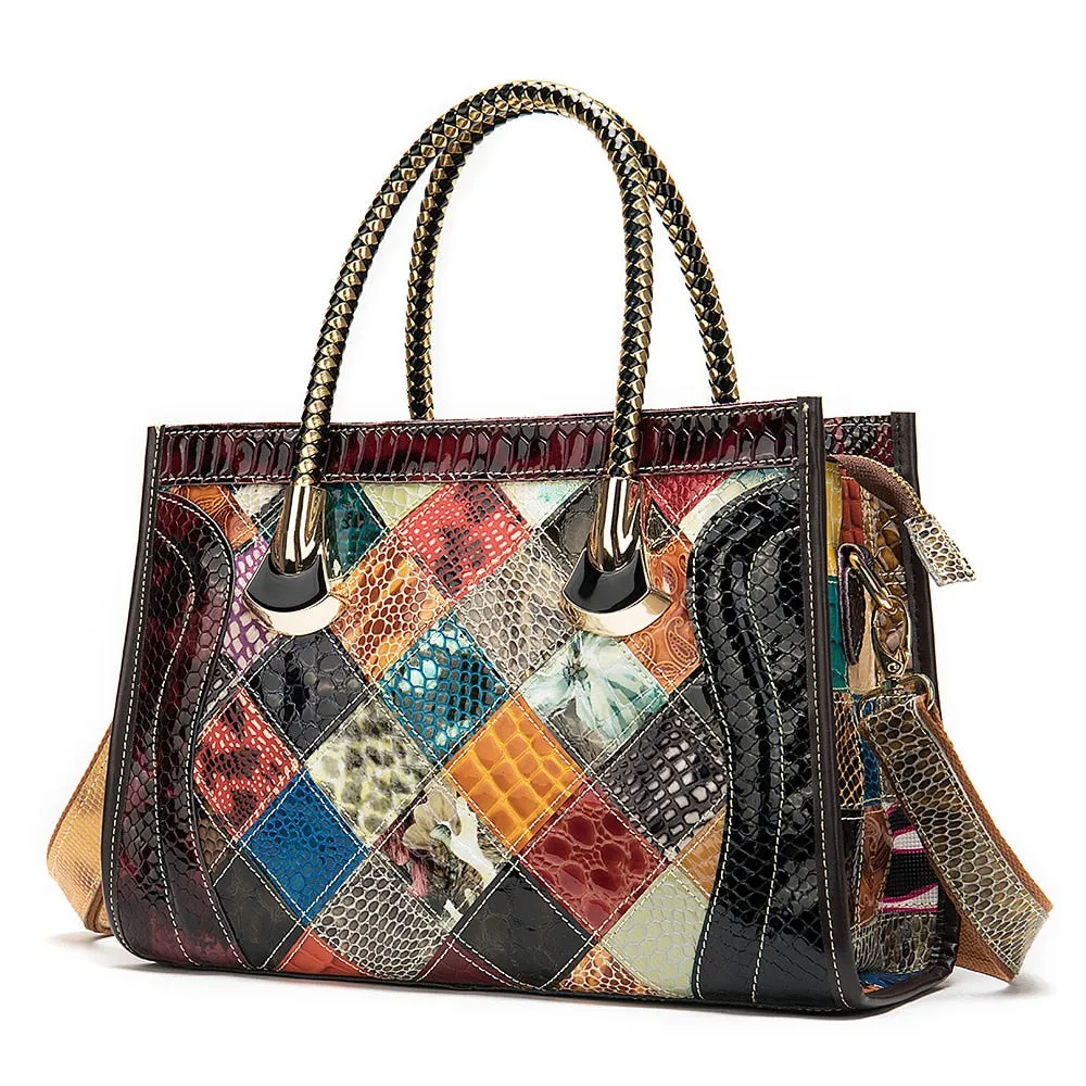 Genuine Leather Women's Shoulder Bag Handbag Tote