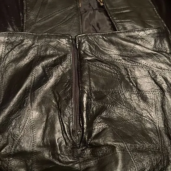 Genuine leather outfit vintage