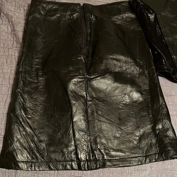 Genuine leather outfit vintage