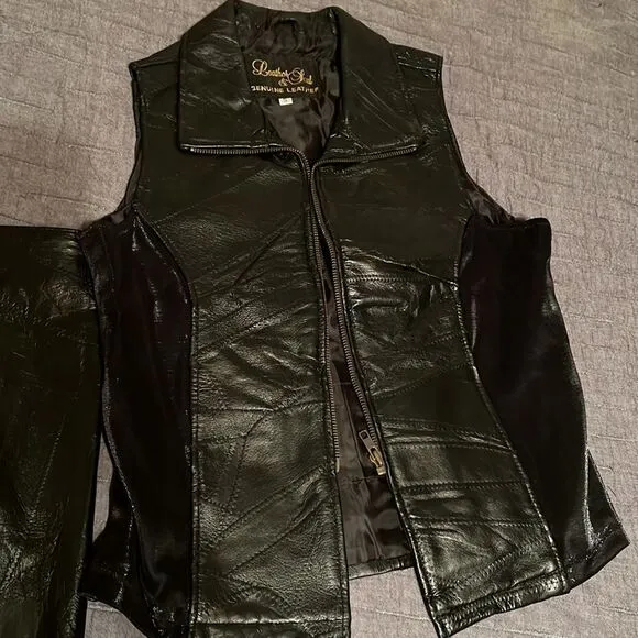 Genuine leather outfit vintage