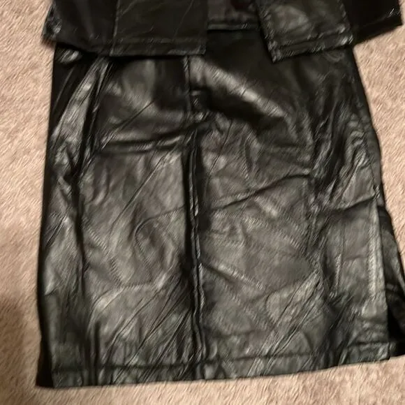 Genuine leather outfit vintage