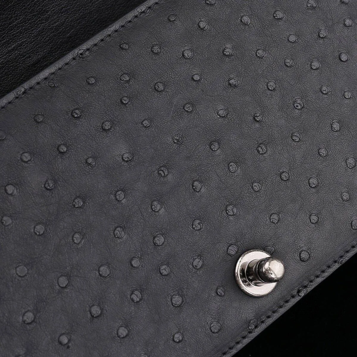 GenuinePearl Stingray Skin Leather Flap Purse Cross Body Messenger Shoulder Bag