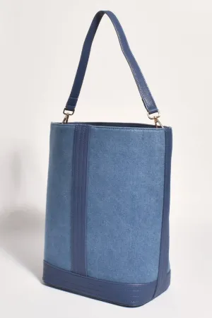 George Contrast Tote - Denim