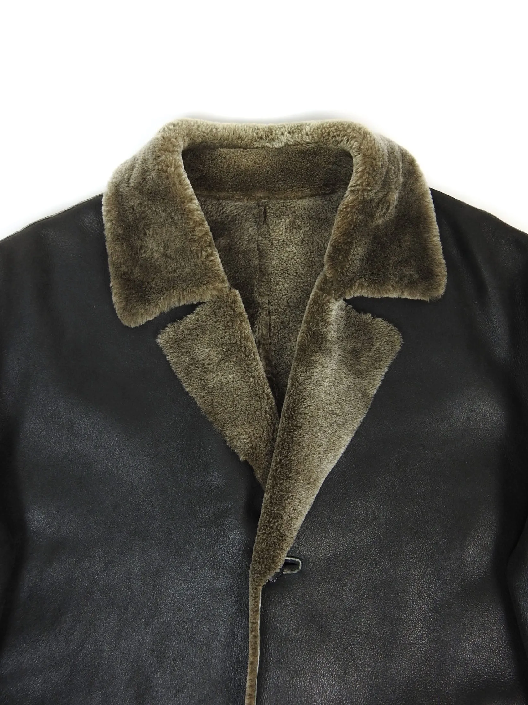 Gianni Versace Shearling Coat Size 52