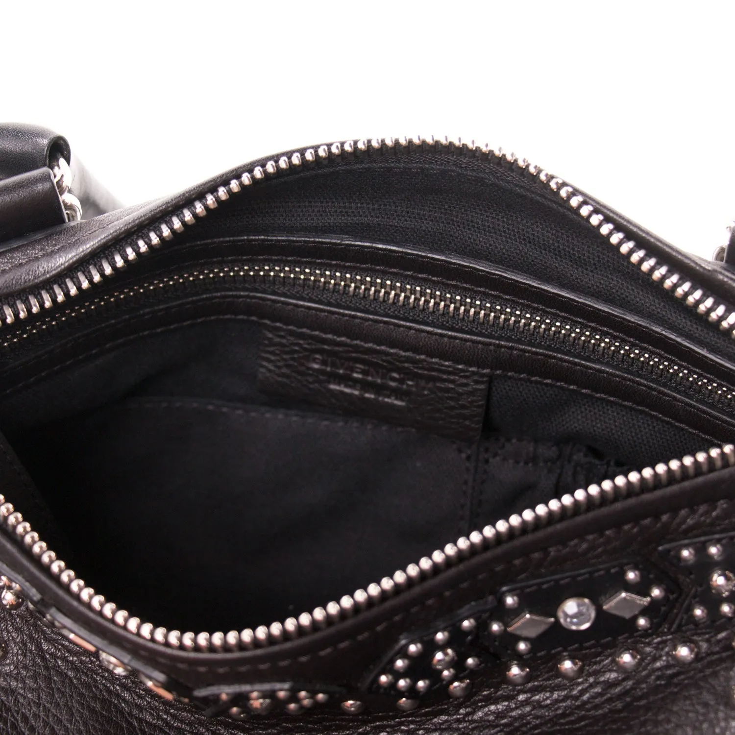 Givenchy Black Goatskin Leather Small Pandora Bag