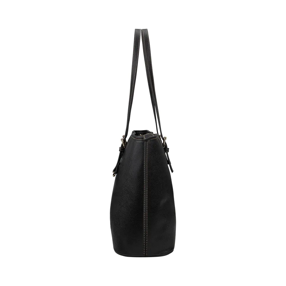 Goal Digger Tote Bags 6 Color Choices Vegan Leather Zipper Closure