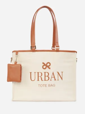 GRACE NATURAL TOTE BROWN