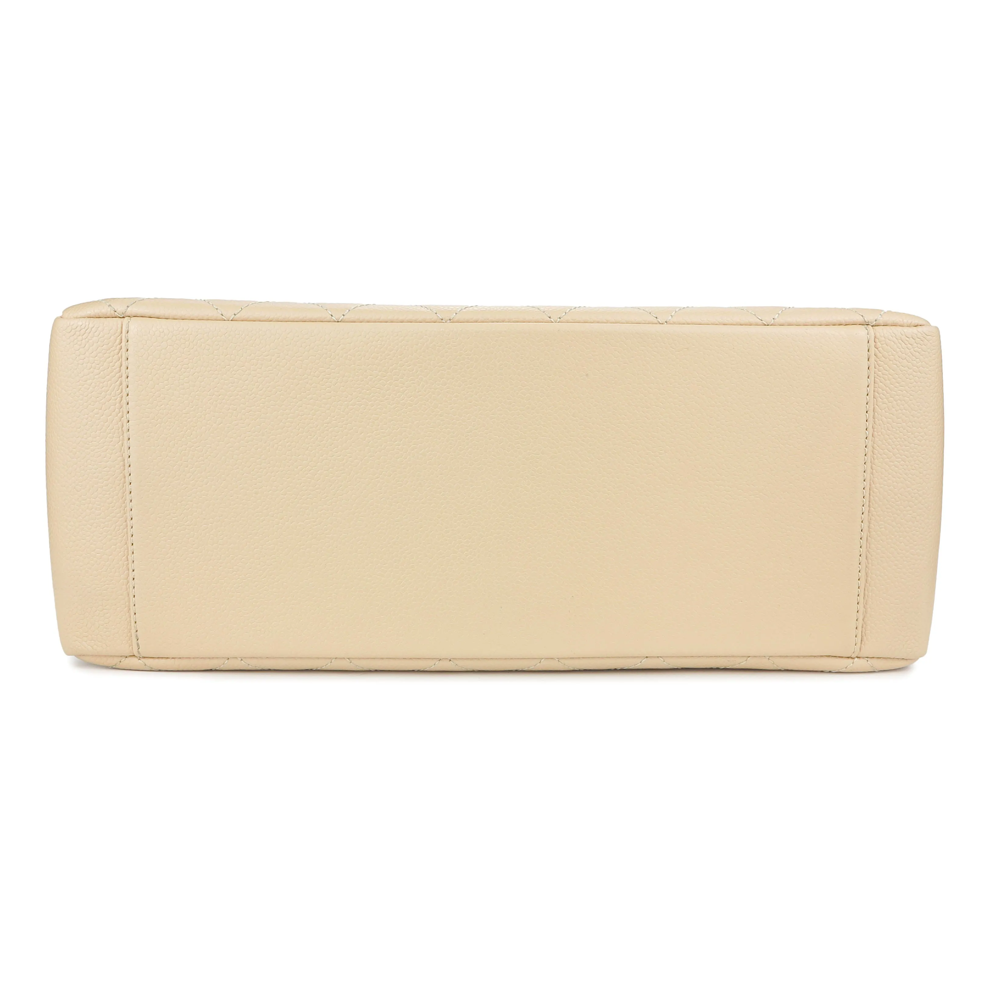 Grand Shopping Tote GST in Beige Caviar
