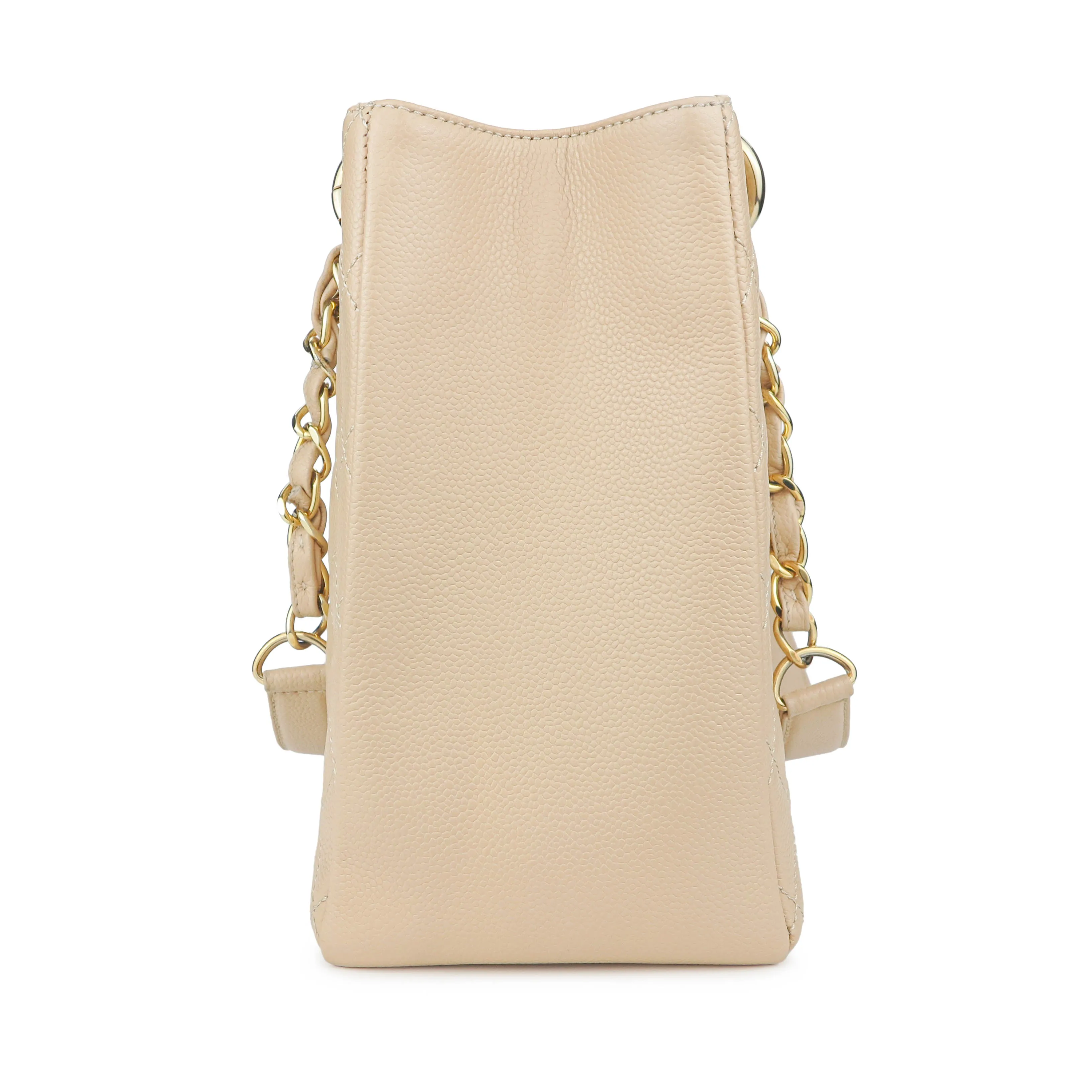 Grand Shopping Tote GST in Beige Caviar