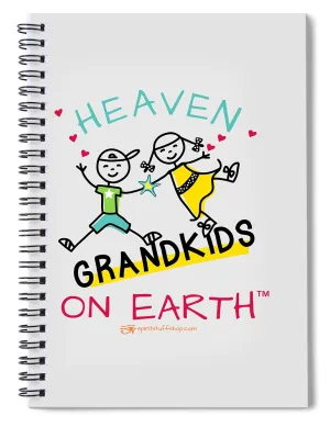 Grandkids Heaven on Earth - Spiral Notebook