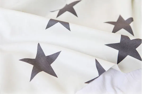Gray Stars Oxford Cotton Fabric - By the Yard 73587
