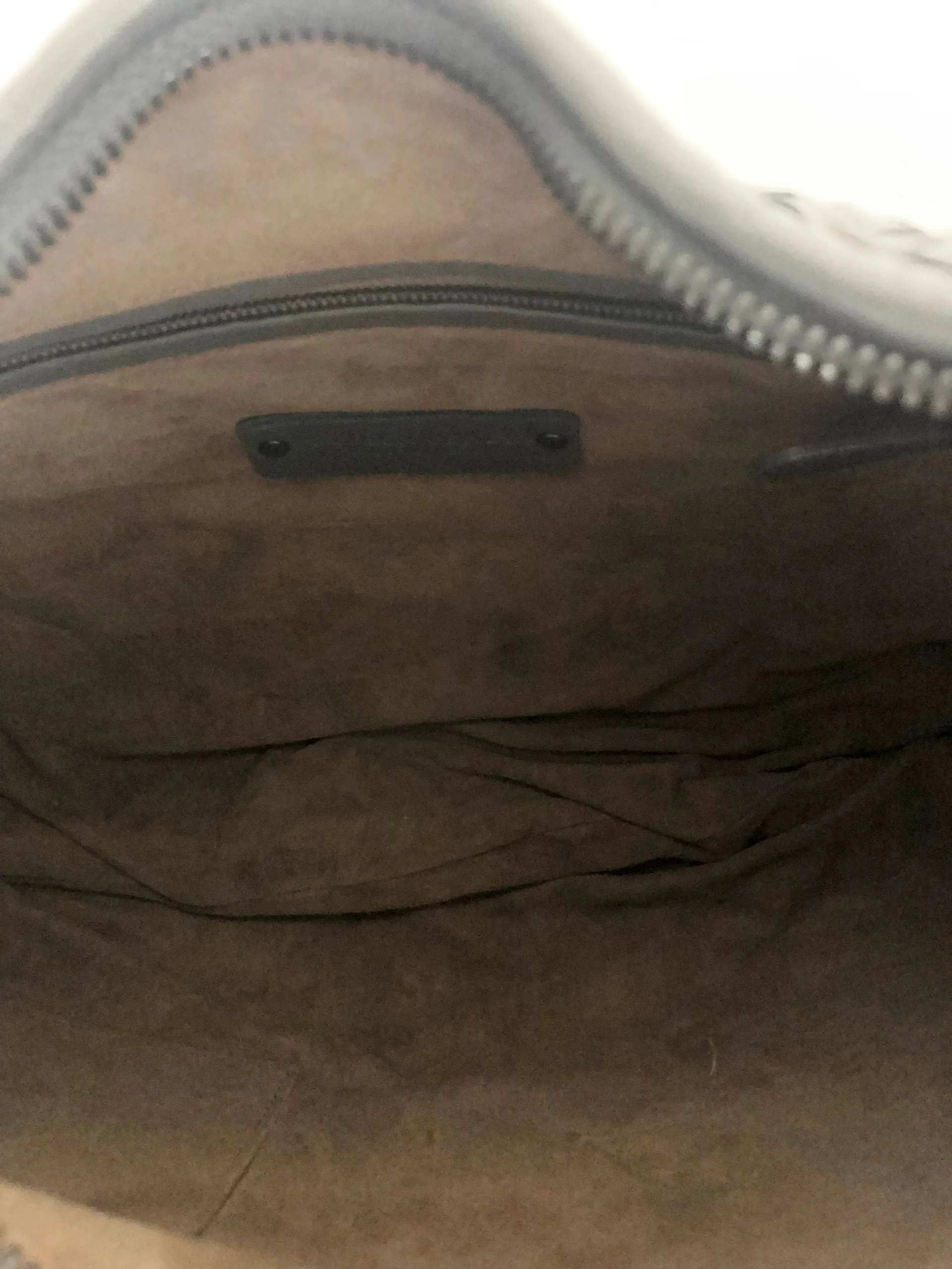 Grey Intrecciato Hobo Bag