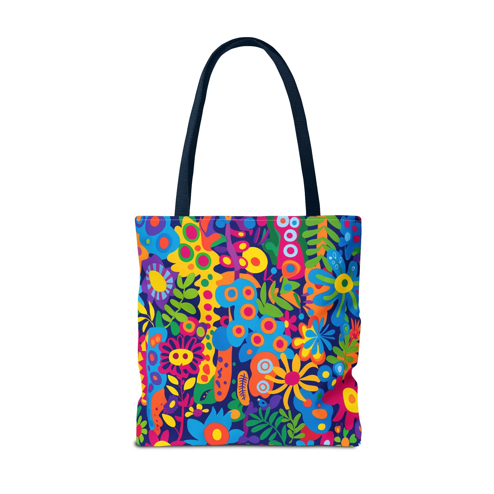 Groovy Garden Tote Bag - Bring Retro Vibes to Life with Every Step! Available in 3 sizes.