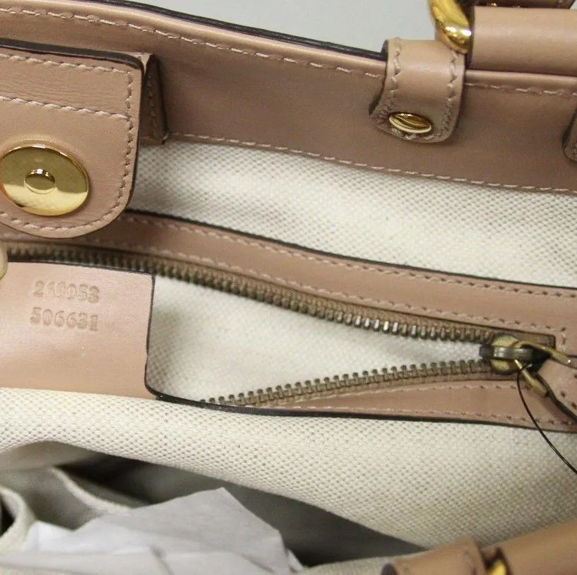 Gucci 269953 Women's Scarlett Nude Guccissima Leather Handbag Tote - Final Call