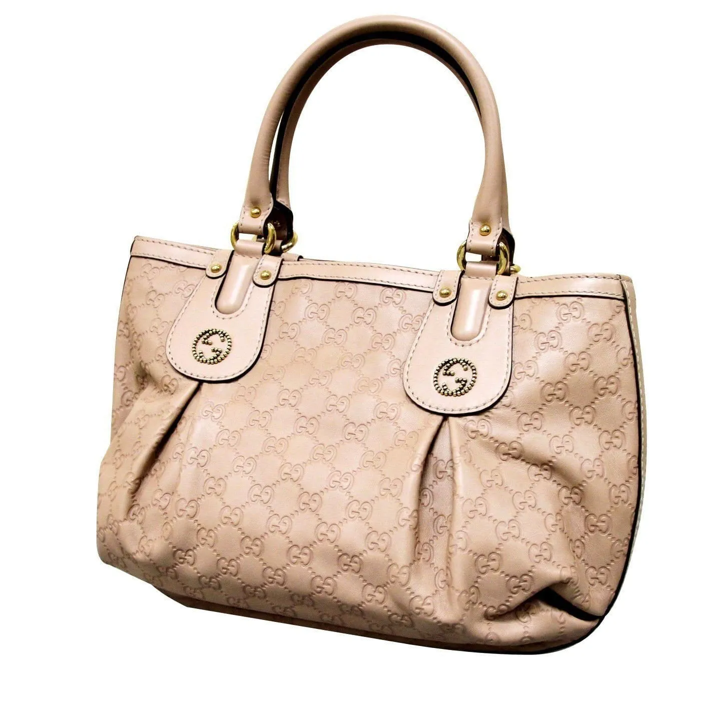 Gucci 269953 Women's Scarlett Nude Guccissima Leather Handbag Tote - Final Call