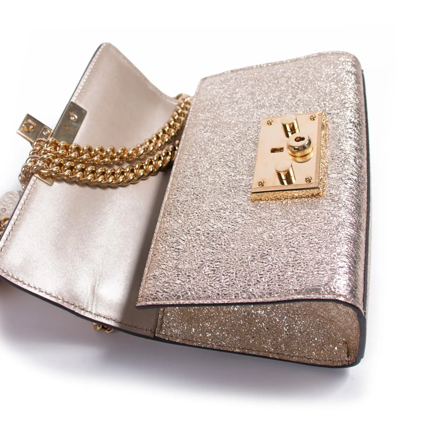 Gucci Metallic Padlock Shoulder Bag