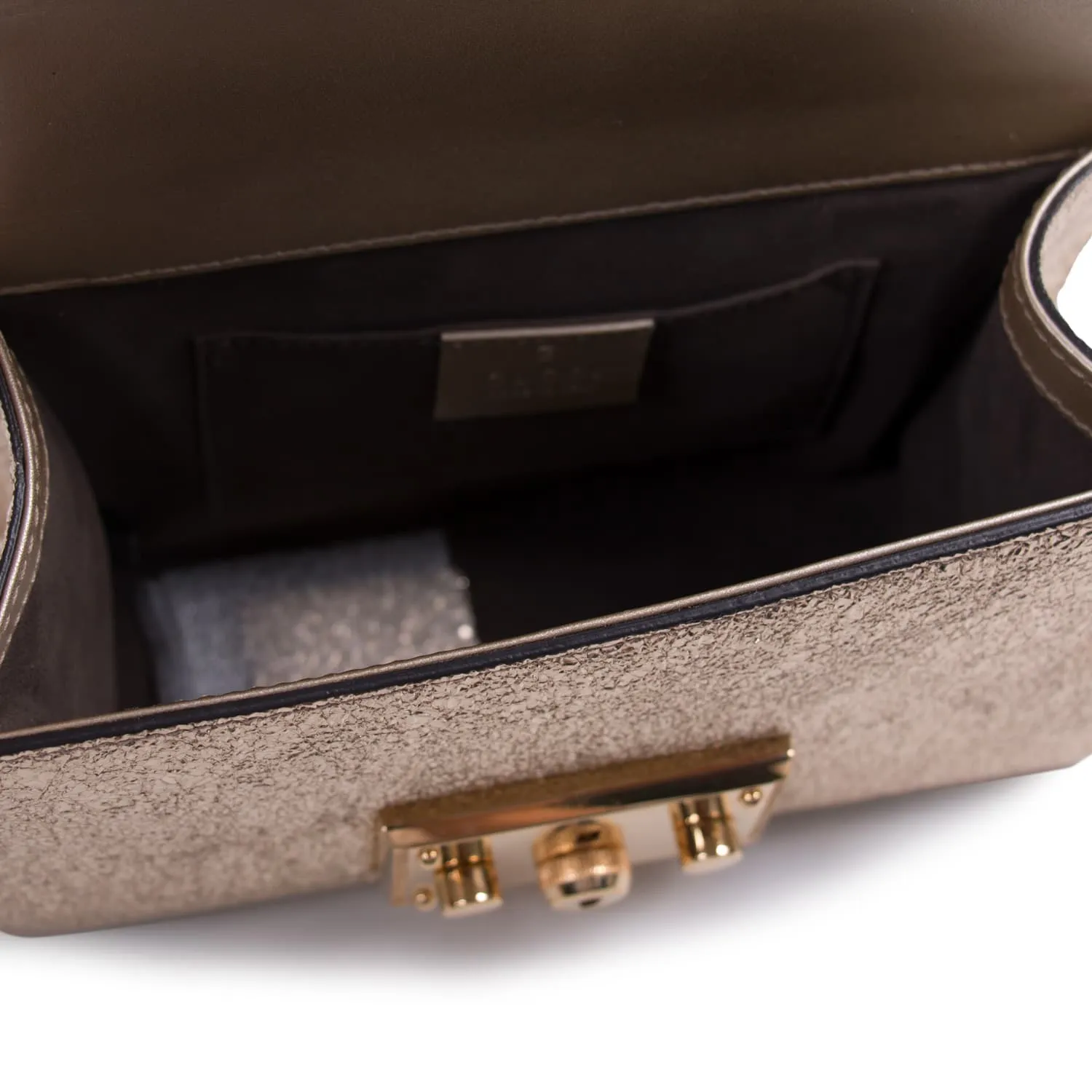Gucci Metallic Padlock Shoulder Bag