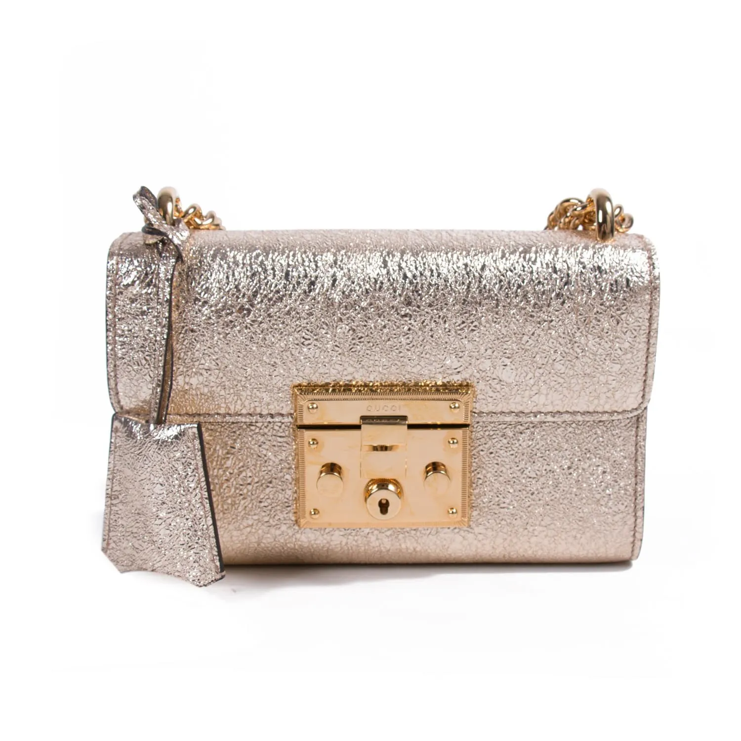 Gucci Metallic Padlock Shoulder Bag