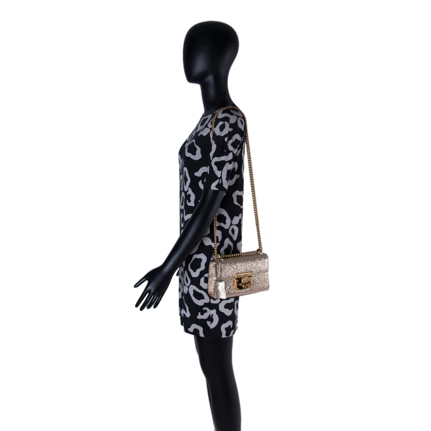Gucci Metallic Padlock Shoulder Bag