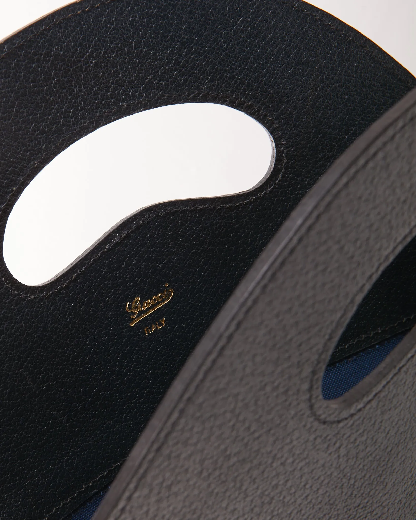 Gucci Vintage Navy GG Supreme Canvas Flat Tote Bag