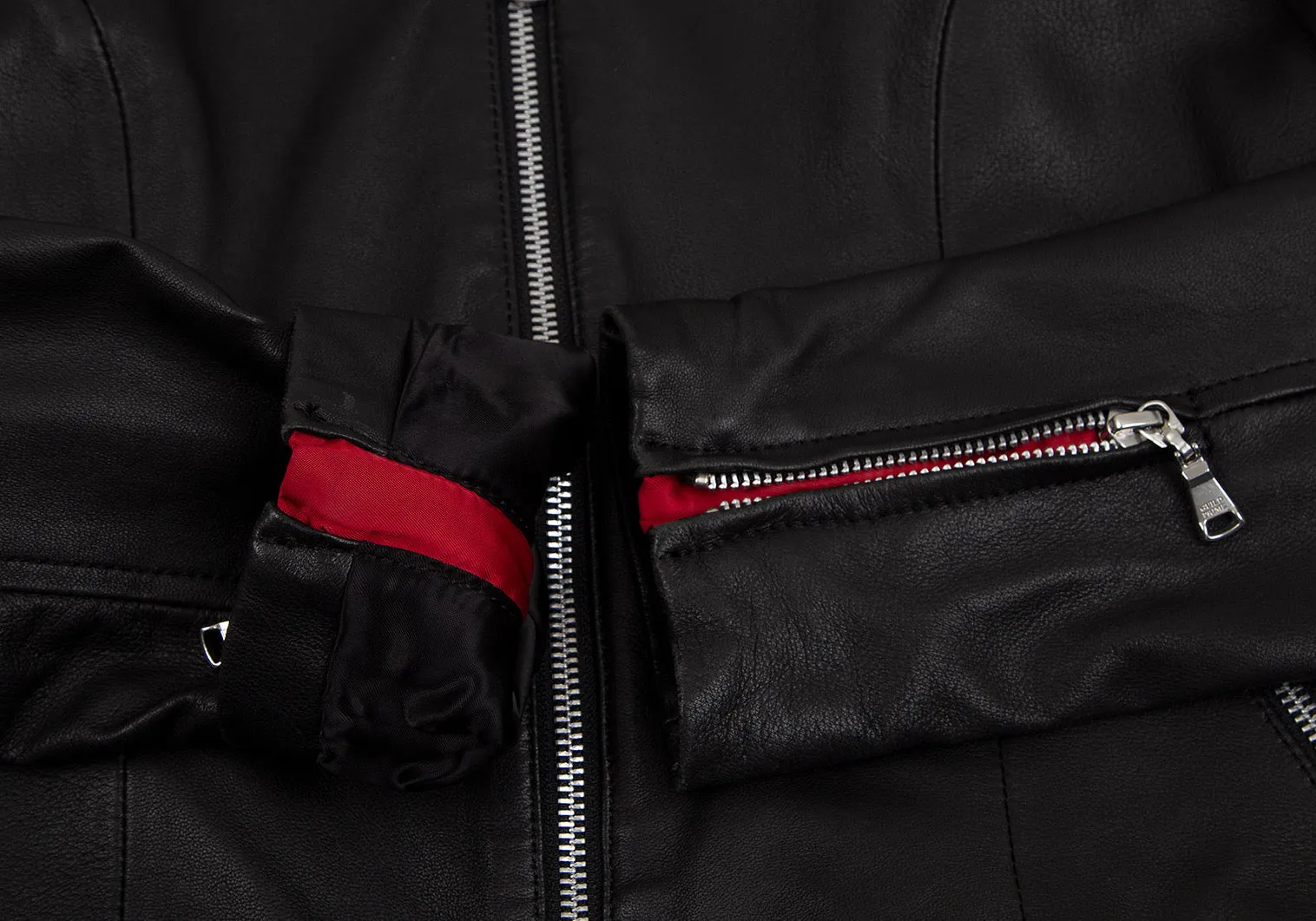 GUILD PRIME Japan. Black Lambskin  Leather Jacket