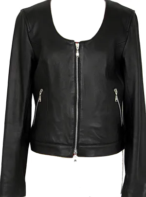 GUILD PRIME Japan. Black Lambskin  Leather Jacket