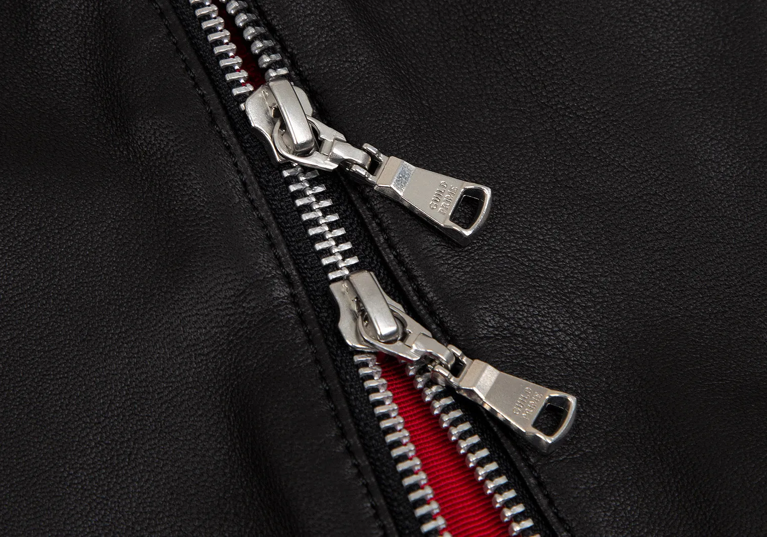 GUILD PRIME Japan. Black Lambskin  Leather Jacket