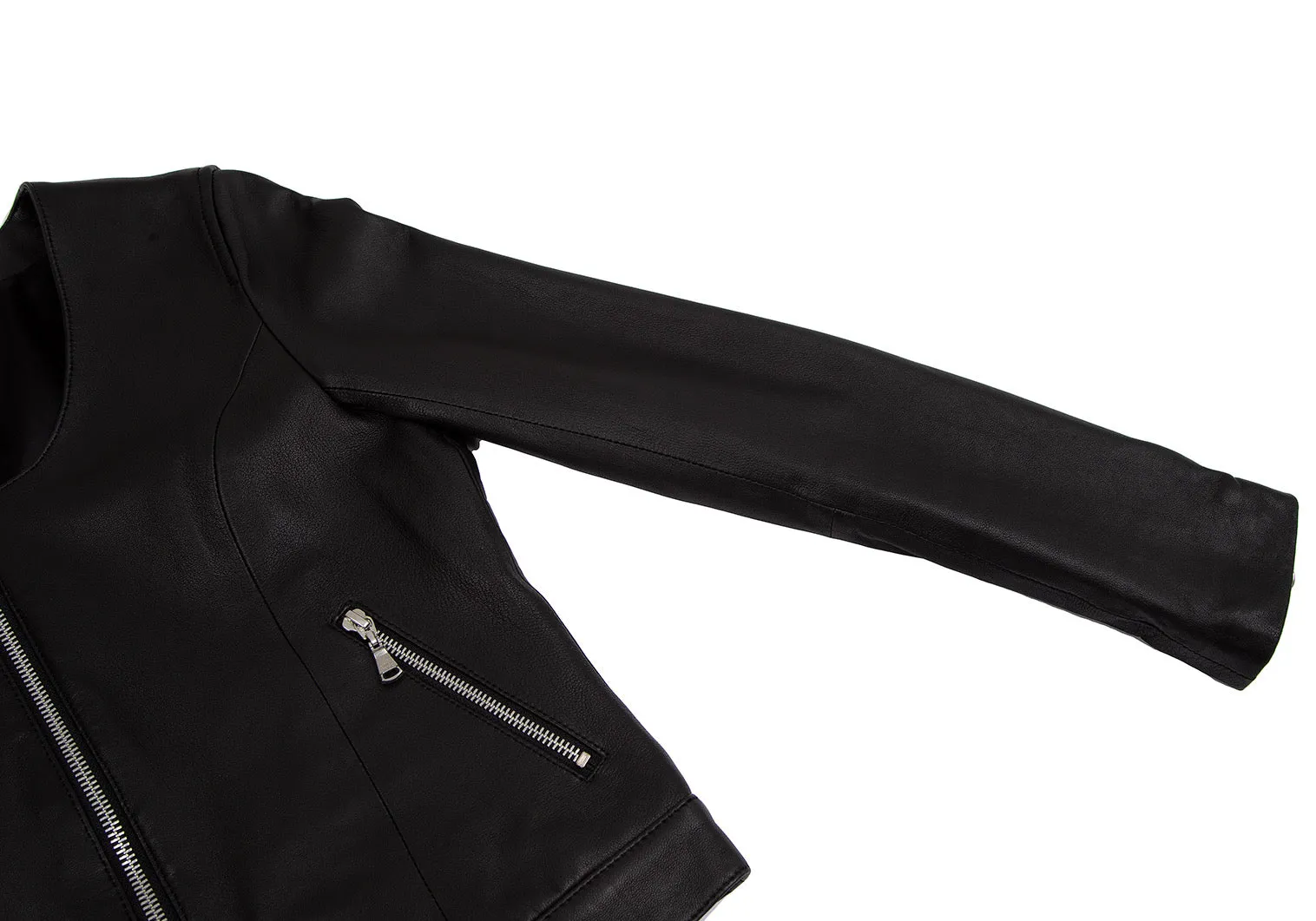 GUILD PRIME Japan. Black Lambskin  Leather Jacket