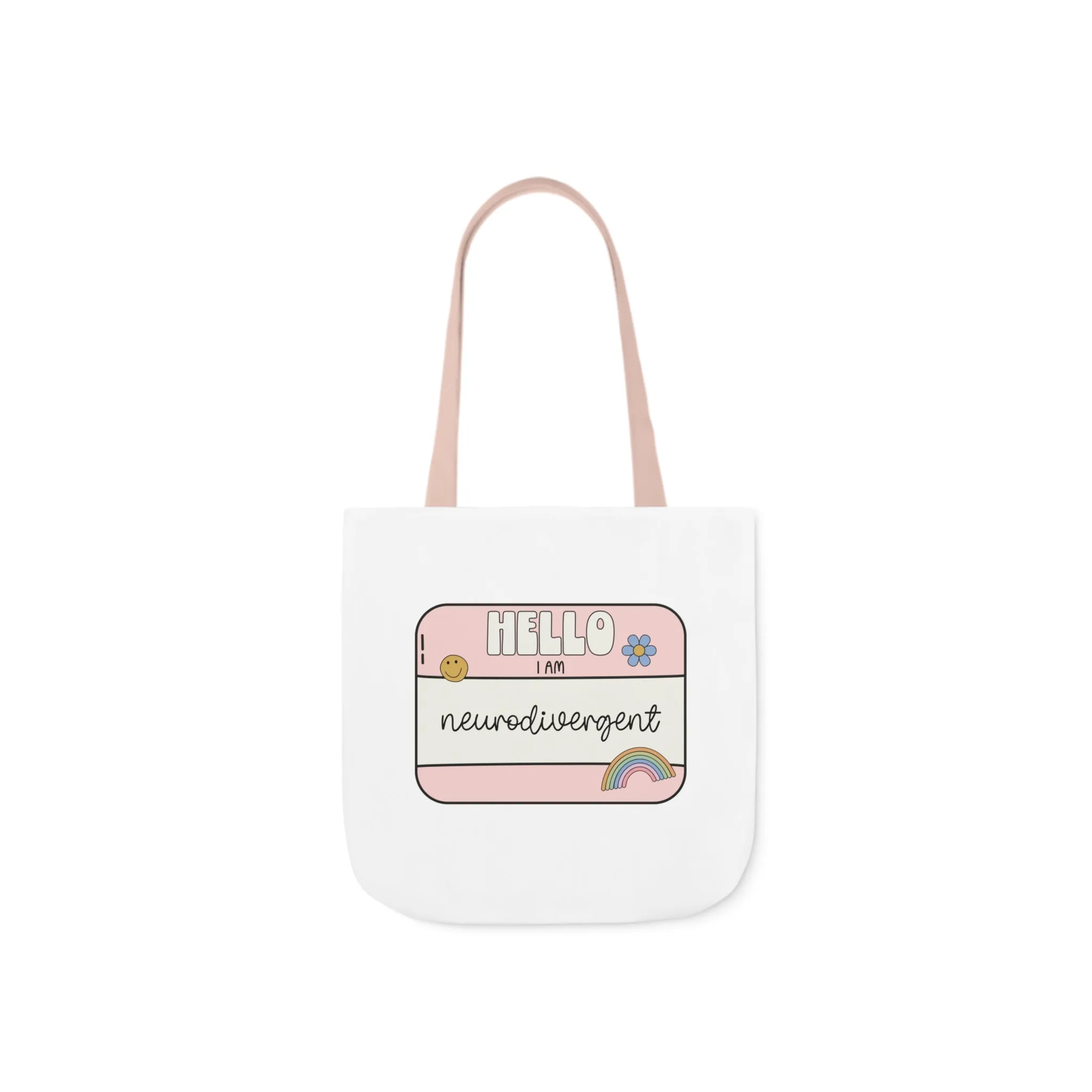Hello I am Neurodivergent Canvas Tote Bag
