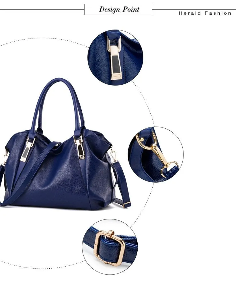 Herald Fashion Luxury Soft Leather Ladies Bag