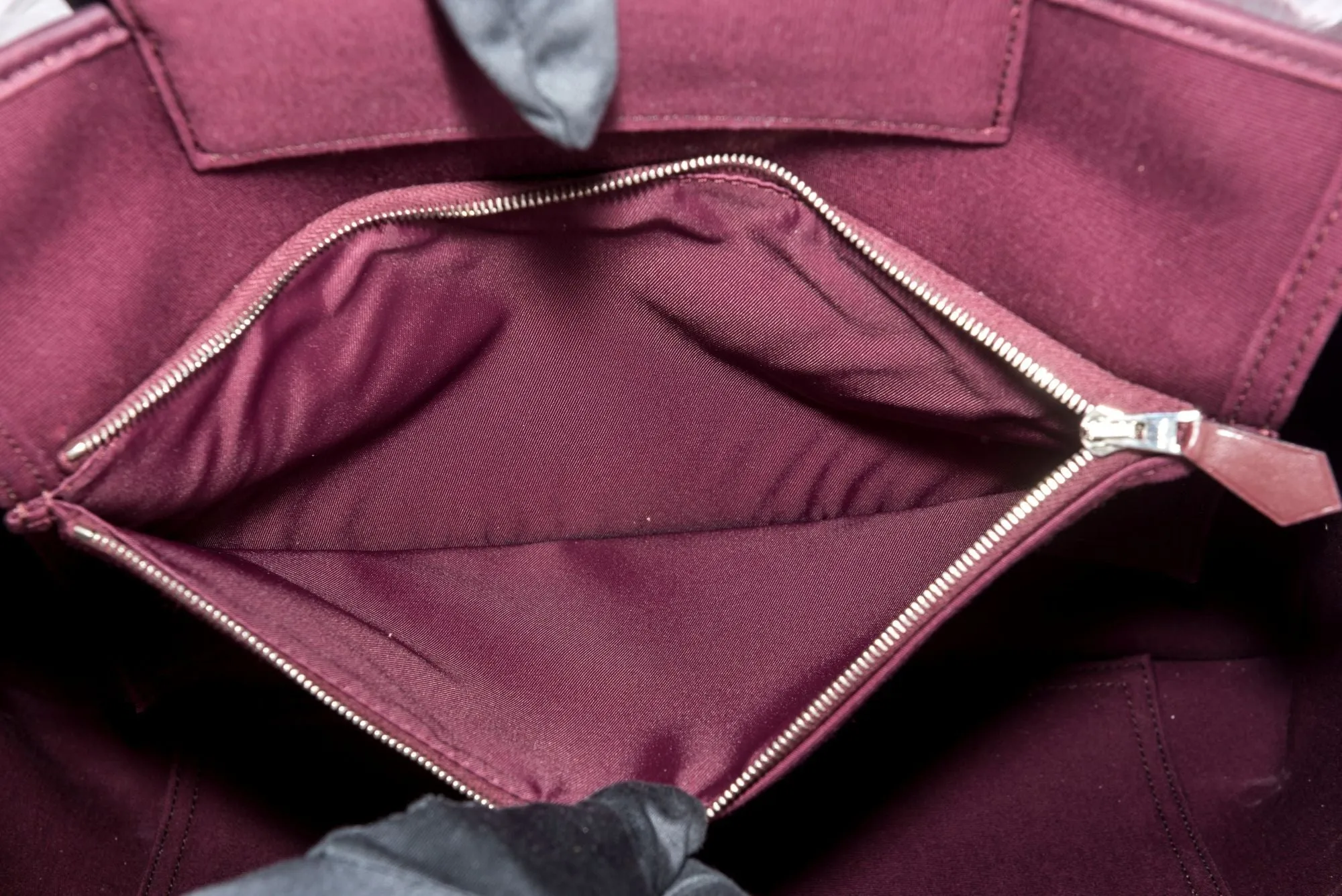 Hermes Cabag Elan 39 Dark Burgundy