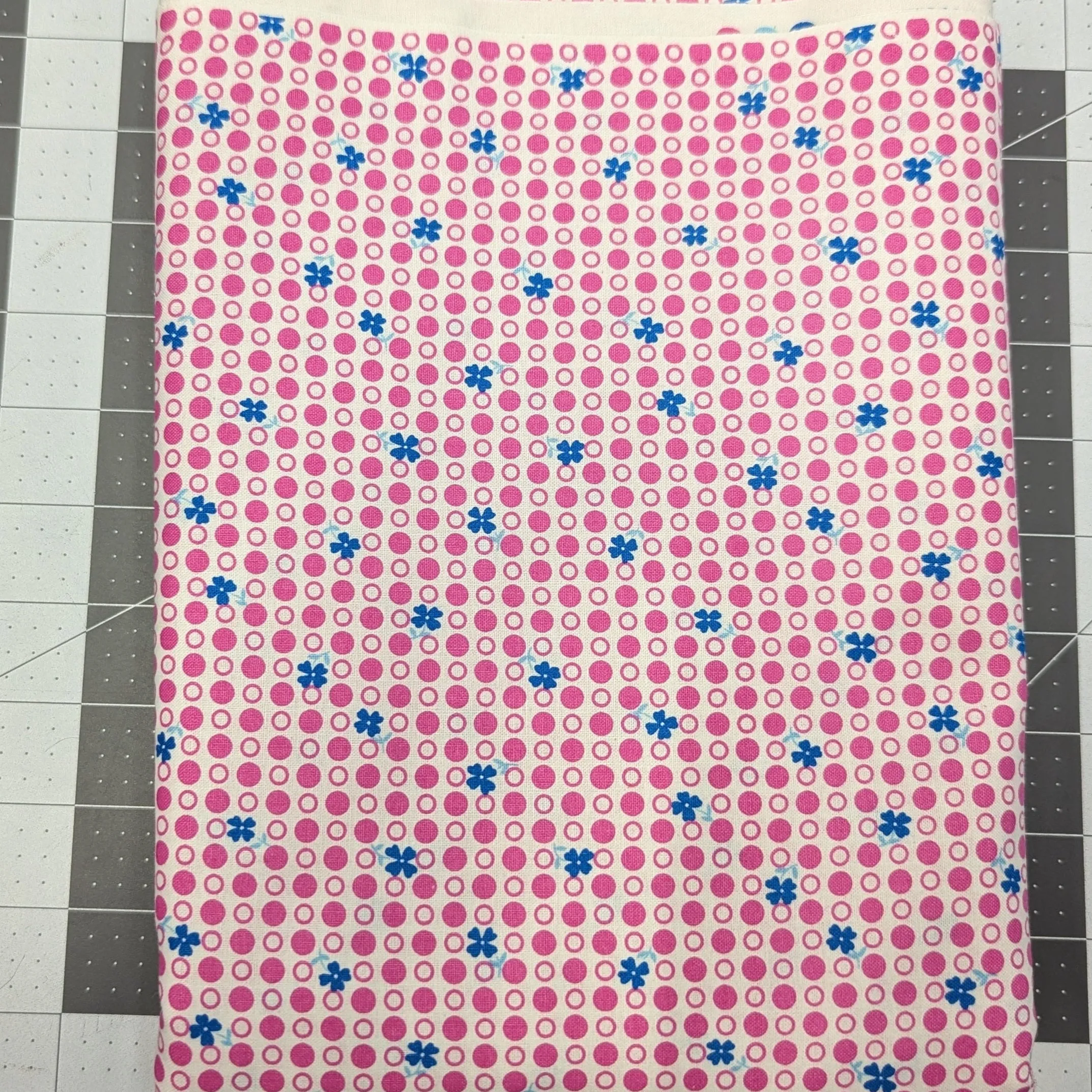 High Quality Hot Pink Floral Quilters Cotton Fabric Bundle – 15 Yards Total