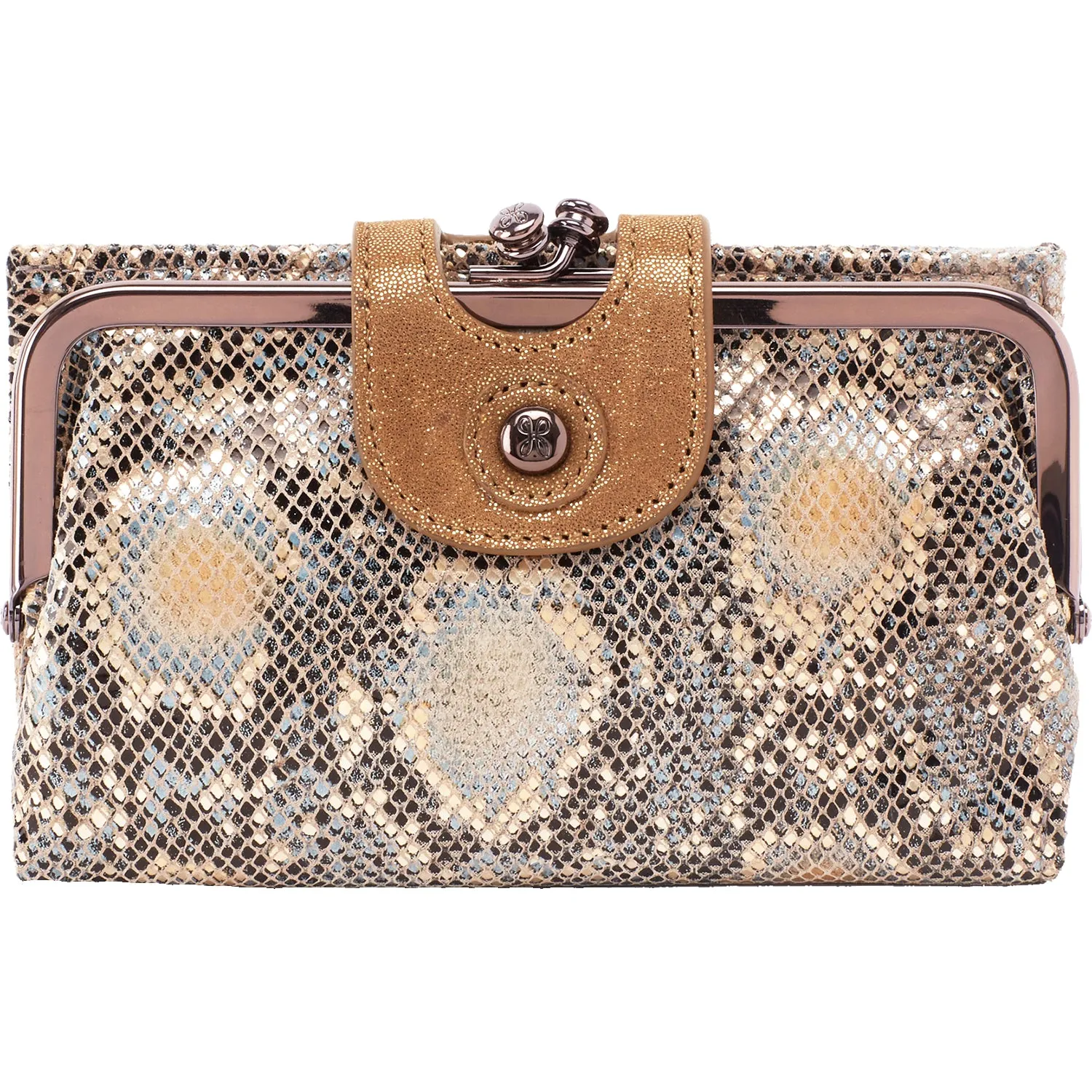 Hobo Alice Metal Snake Printed Hide Leather