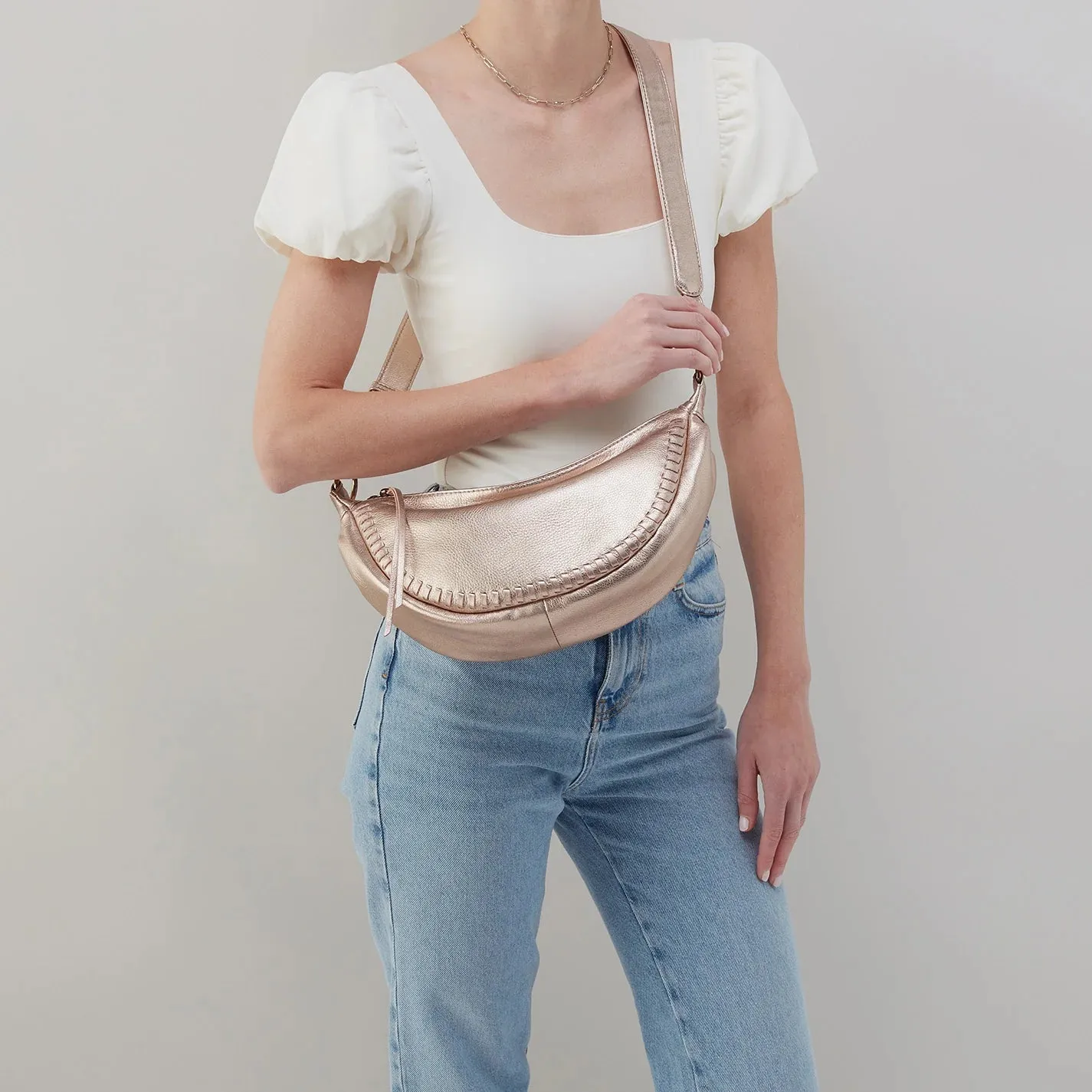 Hobo Knox Sling Pink Gold Metallic