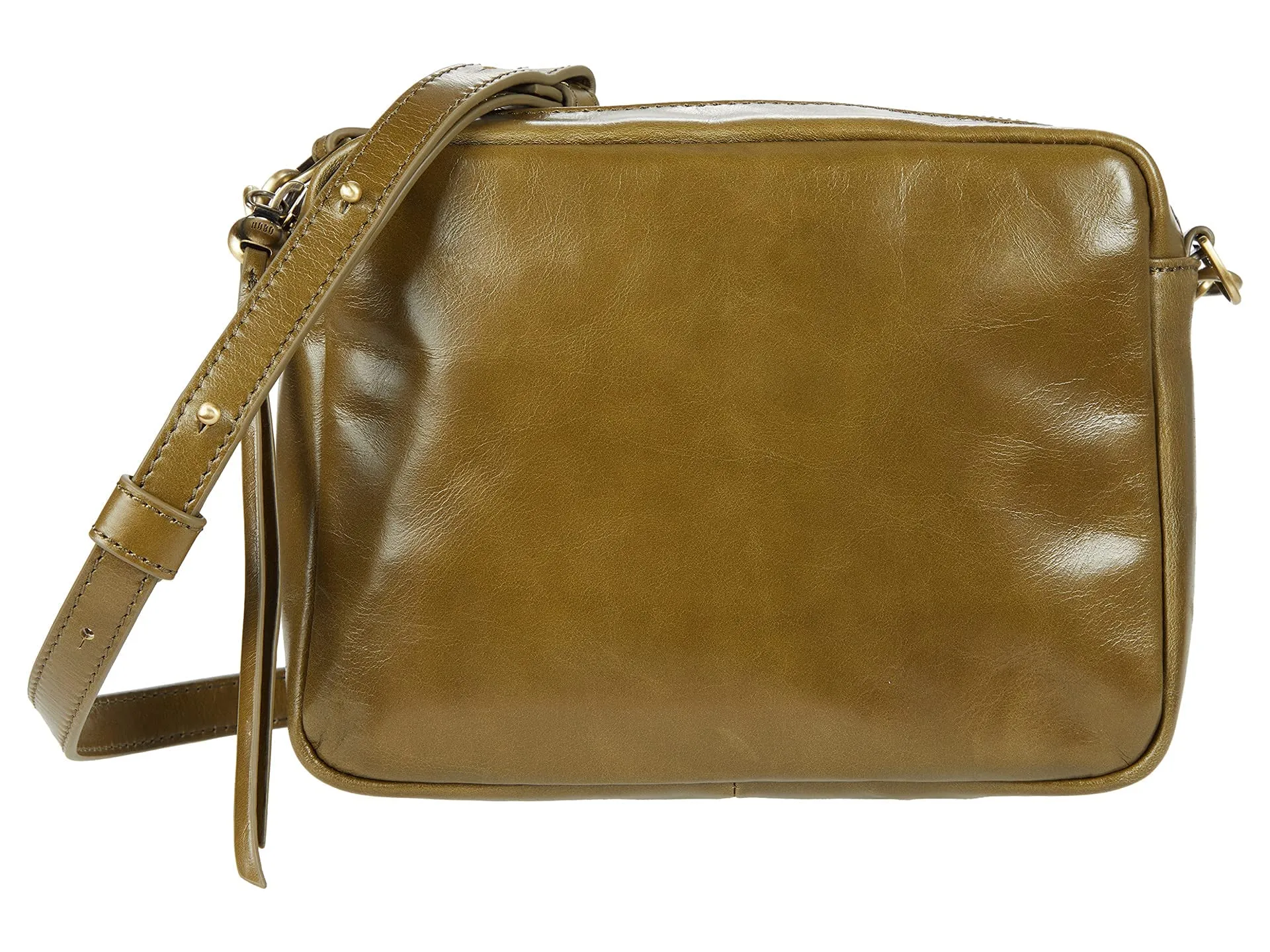 HOBO Renny Crossbody Satchel For Women - Slender Strap With Soft Lined Interior, Upright Flat Base, Comfortable and Stylish Shoulder Bag Moss One Size One Size