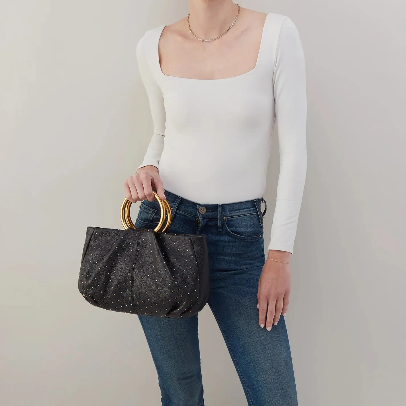 Hobo Sheila Ring Satchel Black