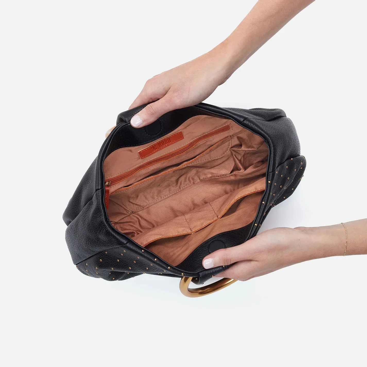 Hobo Sheila Ring Satchel Black