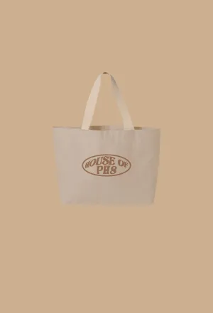 HOUSE OF PH8 TOTE ~ NATURAL CANVAS