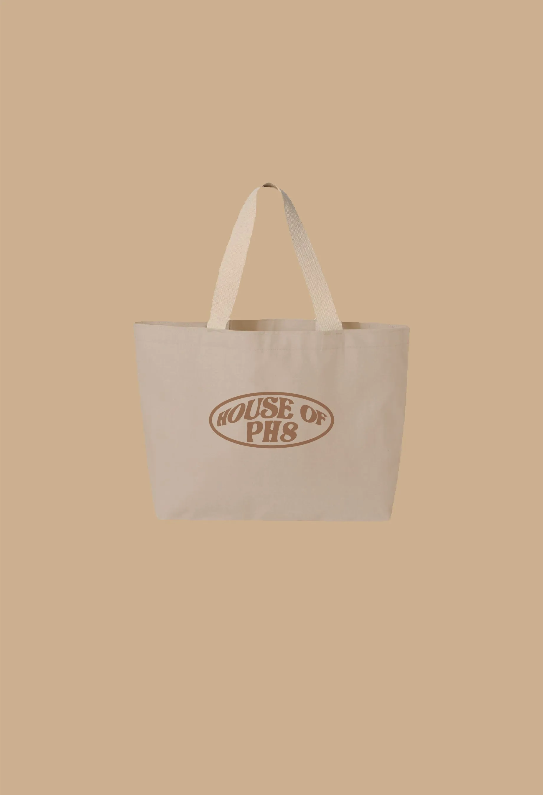 HOUSE OF PH8 TOTE ~ NATURAL CANVAS