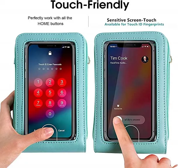 HPSP Personalized Touch Screen Phone Bag Crossbody Bags Women RFID Multifunctional Shoulder Wallet Mini Women's Bag Mobile Wallet Card Holder New