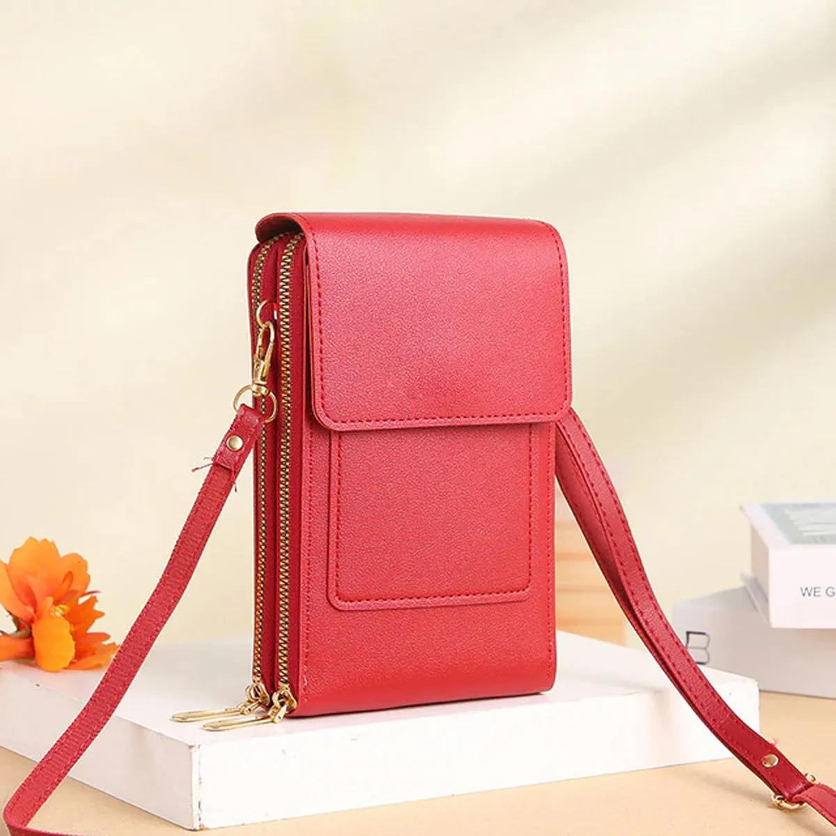 HPSP Personalized Touch Screen Phone Bag Crossbody Bags Women RFID Multifunctional Shoulder Wallet Mini Women's Bag Mobile Wallet Card Holder New