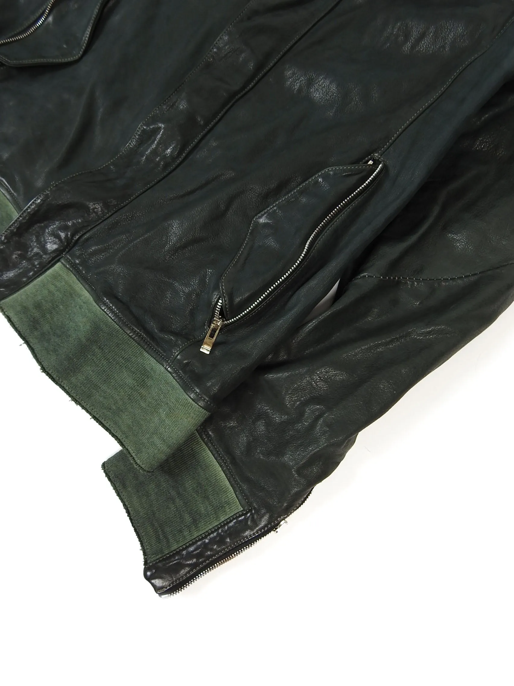 Incarnation Overdyed Leather Jacket Size Medium