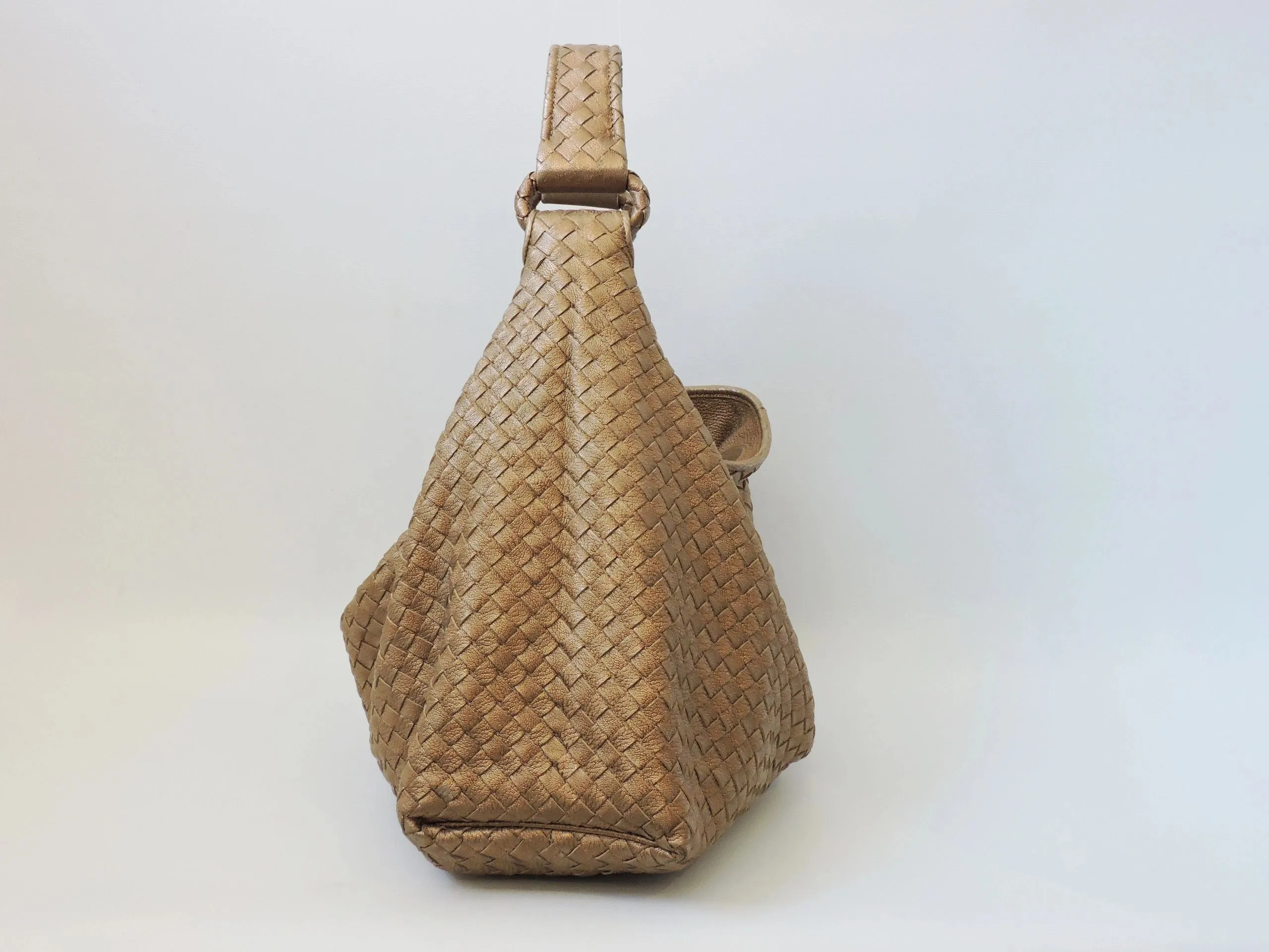 Intrecciato Leather Hobo