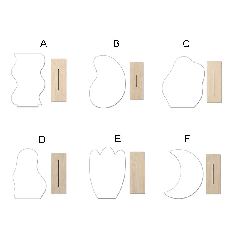 Irregular Acrylic Makeup Mirror