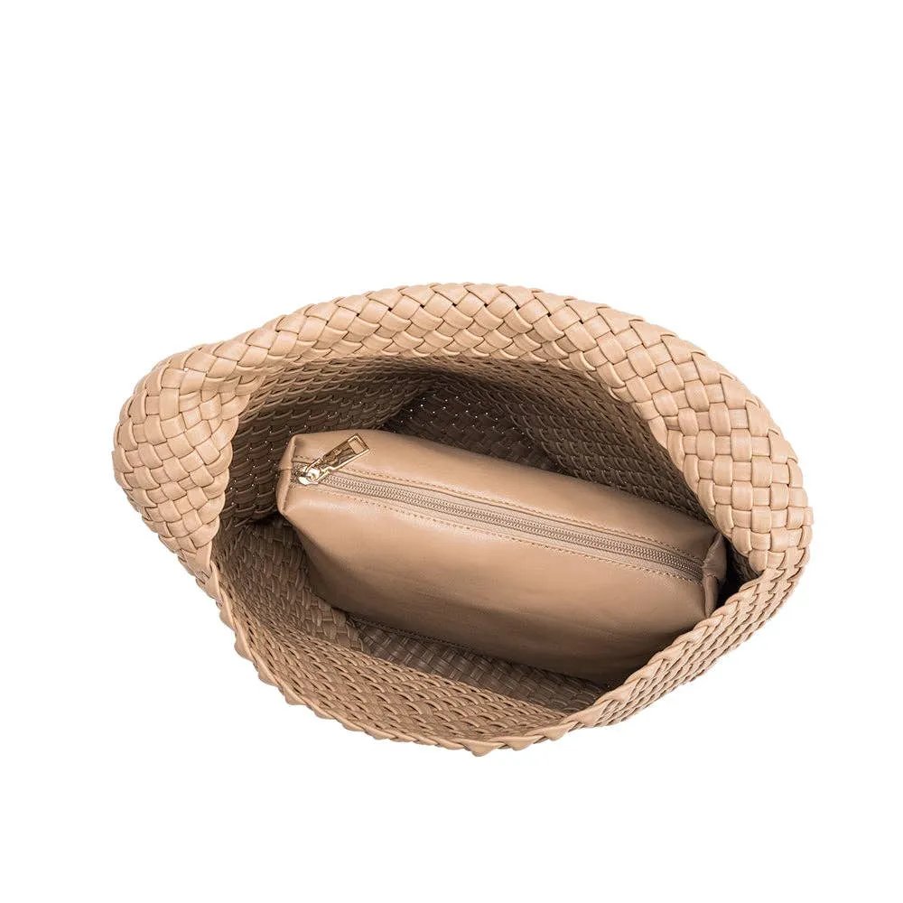 Johanna Nude Recycled Vegan Shoulder Bag