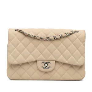 Jumbo Classic Caviar Double Flap