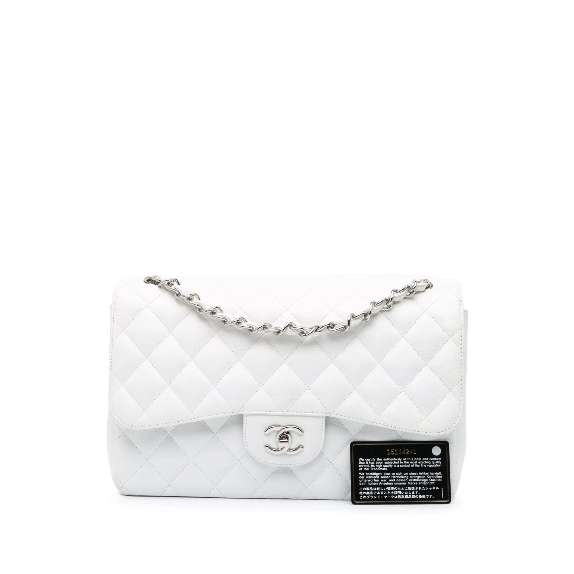 Jumbo Classic Caviar Double Flap