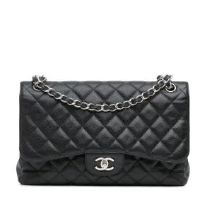 Jumbo Classic Caviar Double Flap
