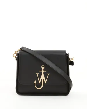 JW Anderson Black Ancor Box Leather Shoulder Bag