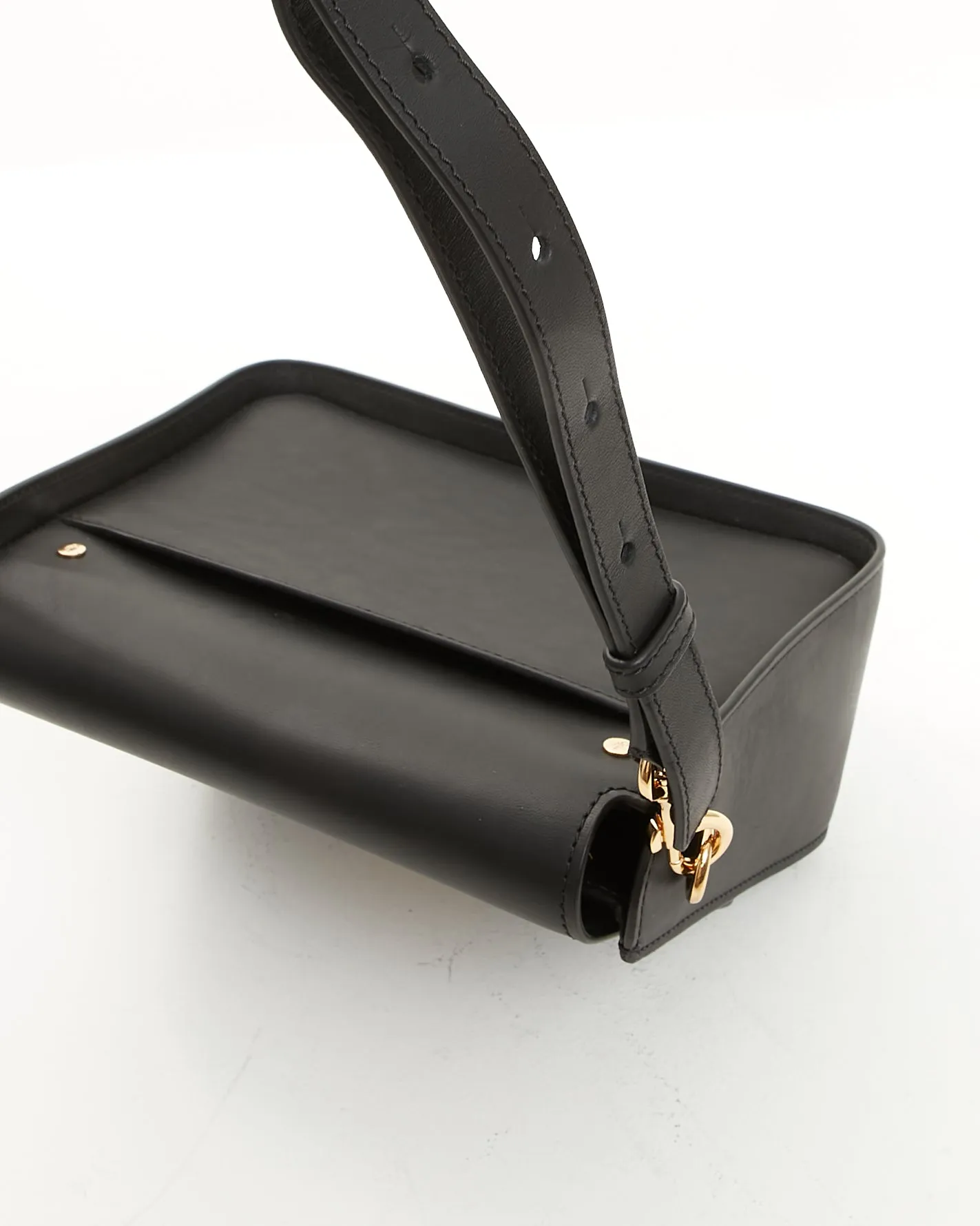 JW Anderson Black Ancor Box Leather Shoulder Bag